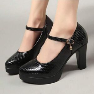 BRAND NEW SHASE & CHLOE HIGH BLOCK HEEL SLIP-ON WOMEN"S PUMP